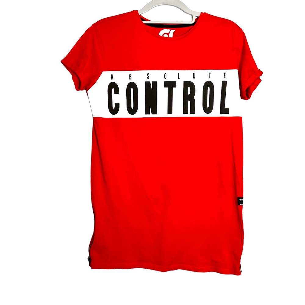 Kappahl T Shirt Men's S Statement Tee Absolute Control Red